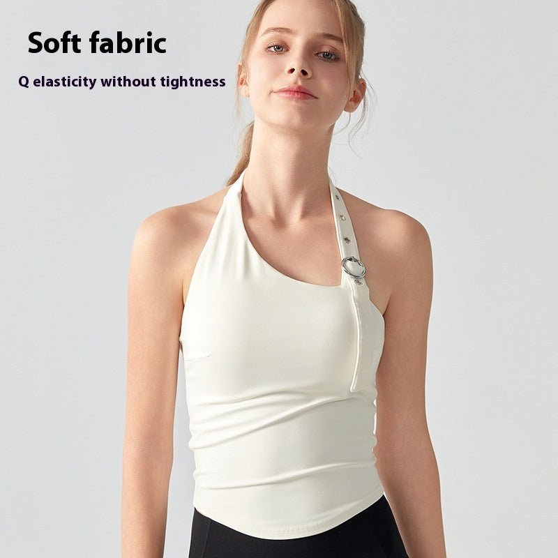 Sous - vêtements de sport Halter pour femmes avec coussin de poitrine - KaoKao