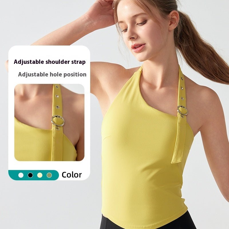 Sous - vêtements de sport Halter pour femmes avec coussin de poitrine - KaoKao