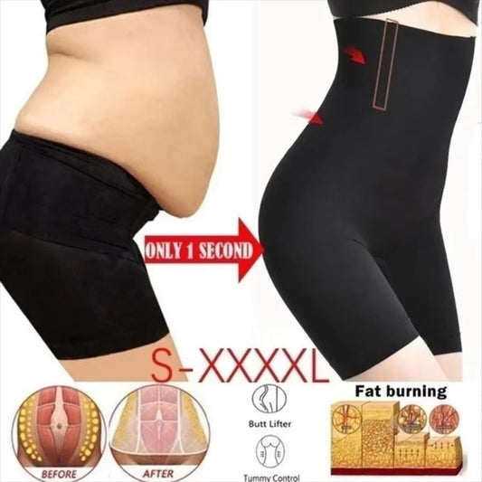 Sous - vêtements taille haute brûle - graisses Shapewear Butt Lifter sans couture femmes taille haute minceur culotte ventre contrôle culottes culottes dames corps Shaper - KaoKao