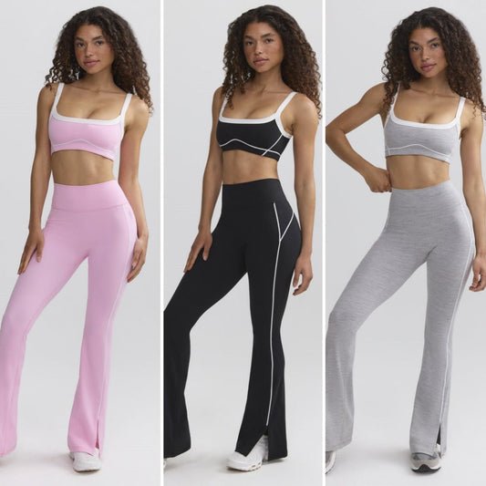 Soutien - gorge de sport à haute élasticité et couleur contrastée, sensation chair, bretelles, combinaison de yoga et de fitness - KaoKao