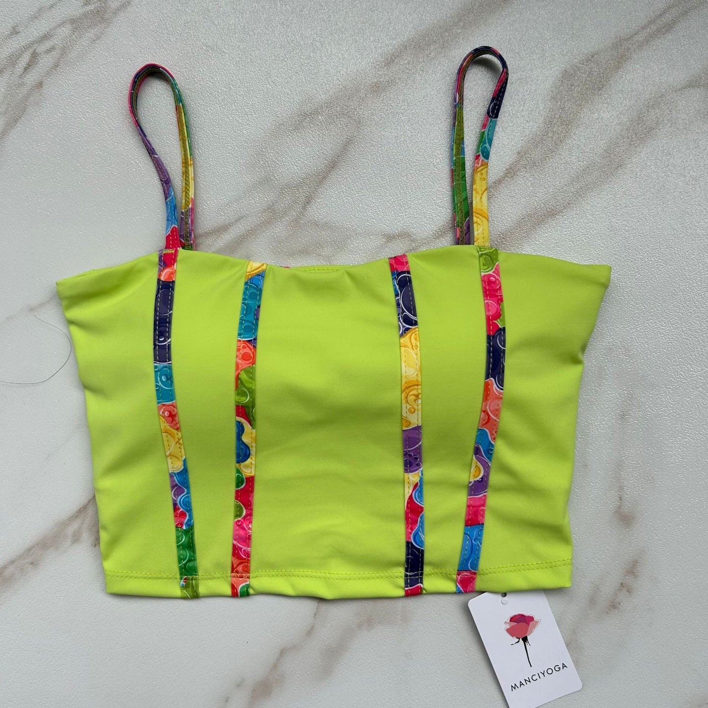 Soutien - gorge d'exercice à coutures colorées, sensation chair, vêtements de yoga - KaoKao