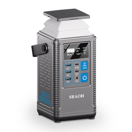 Station d'alimentation de camping 296 Wh, batterie au lithium 80 000 mAh, générateur solaire d'extérieur, port USB - KaoKao