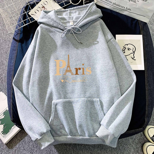 Sweat à capuche imprimé lettre pour couple - KaoKao