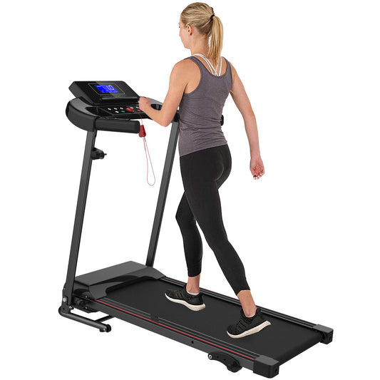 Tapis de course électrique inclinable, pliable, idéal pour la marche, le jogging, la maison, le bureau, etc. Tapis de course compact et pliable, tapis de marche, montage facile, 12 programmes prédéfinis, 2 roues - KaoKao