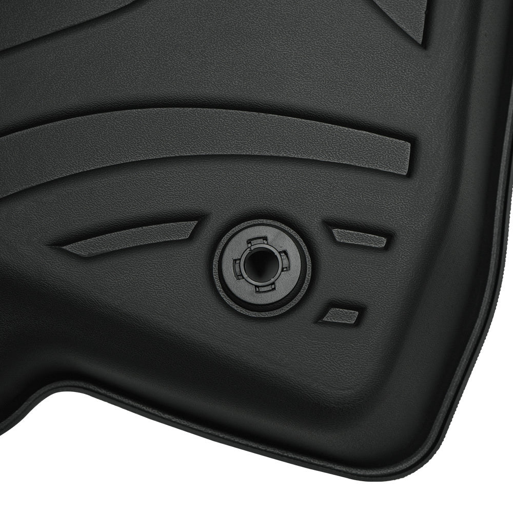 Tapis de sol de voiture antidérapants et durables MKR en TPE ECO, compatibles avec Jeep Wrangler JL 4xe (modèles 2 portes et JL Unlimited 2021 - 2024) (3 pièces) - KaoKao