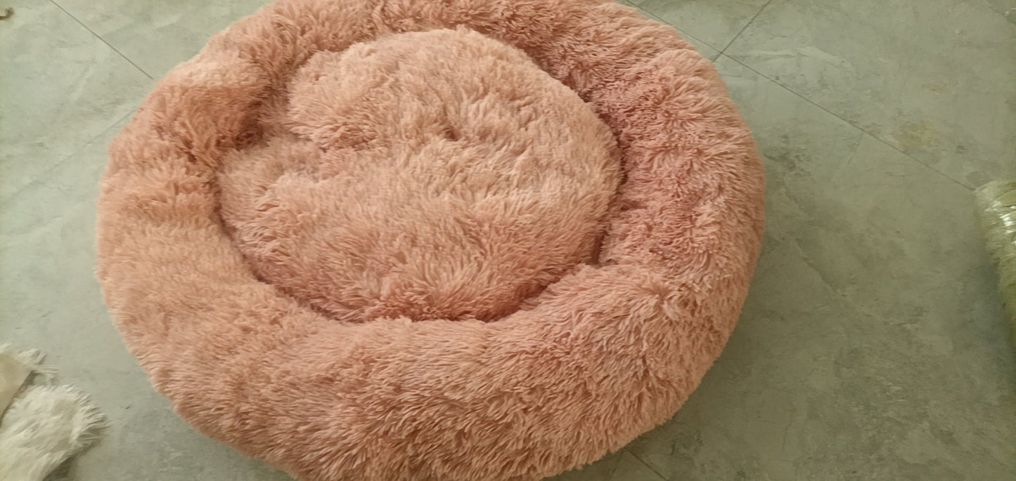 Tapis d'hiver chaud pour chien en peluche et rond - KaoKao