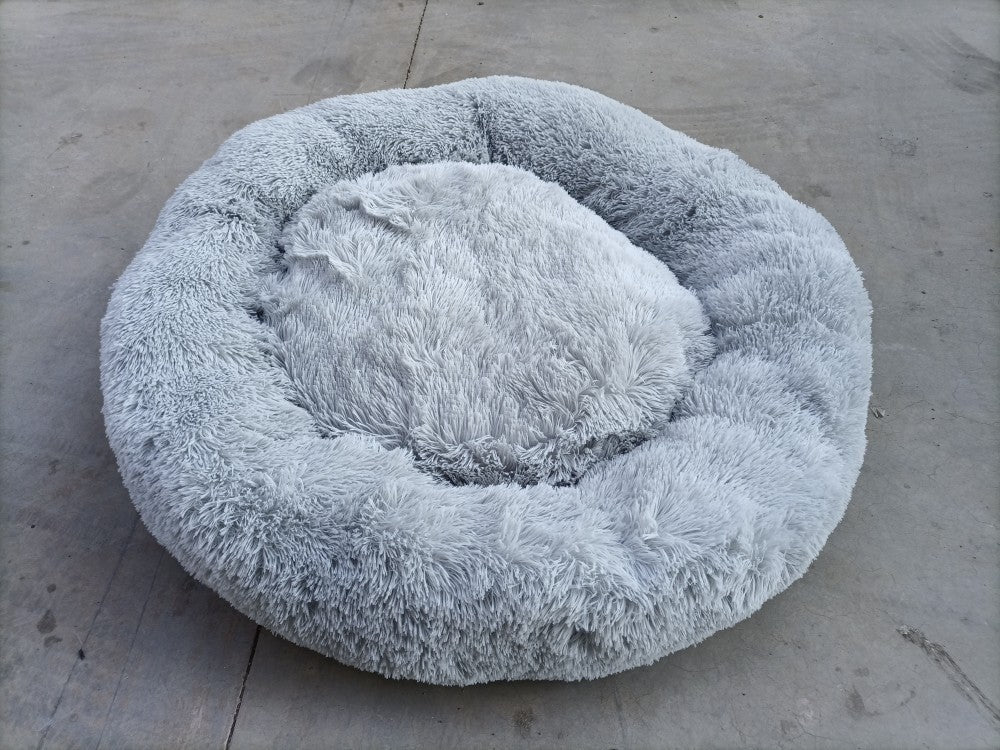 Tapis d'hiver chaud pour chien en peluche et rond - KaoKao