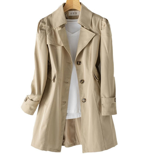 Veste coréenne mi - longue slim fit, haut polyvalent - KaoKao