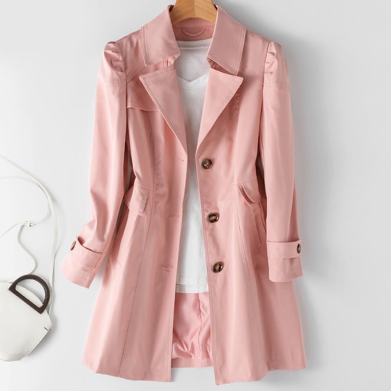 Veste coréenne mi - longue slim fit, haut polyvalent - KaoKao