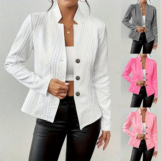 Veste de costume petite taille à motif boutonné - KaoKao